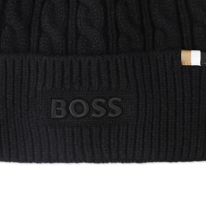 Cable knit beanie BOSS 
                        BOY