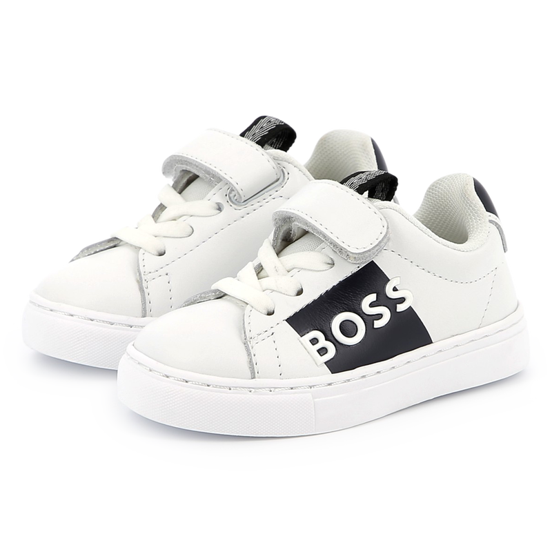 Lace-up leather sneakers BOSS 
                        BOY