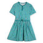 Gingham Print Dress KIDS AROUND 
                    GIRL