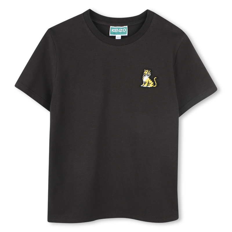 Cotton T-shirt with badge KENZO KIDS 
                        UNISEX