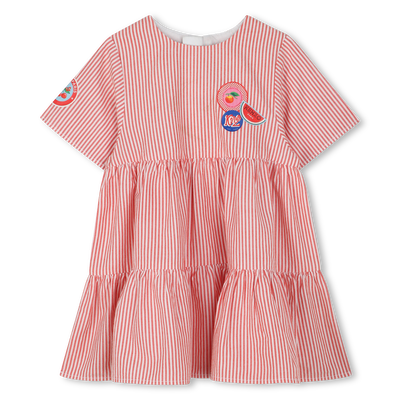 Cotton zip-up dress KENZO KIDS GIRL