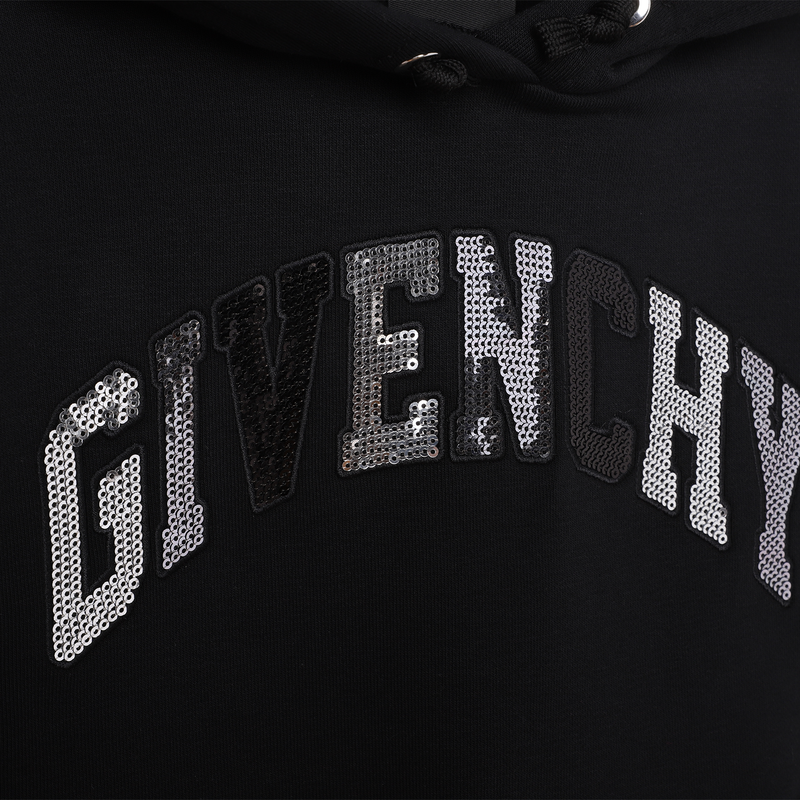 Hooded dress with sequins GIVENCHY 
                    GIRL