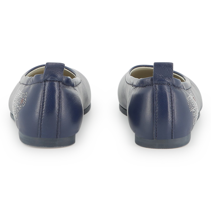 Goat leather ballerina KENZO KIDS 
                    GIRL