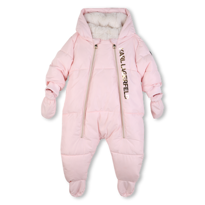 Polyester pilot suit KARL LAGERFELD KIDS GIRL