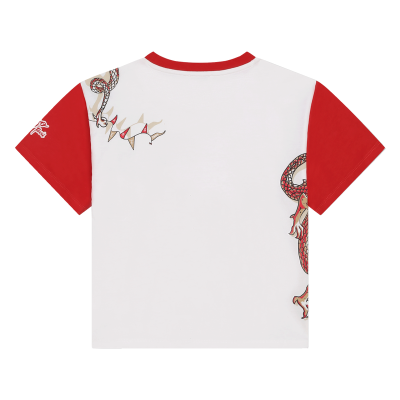 KENZO KIDS Dragon print T shirt