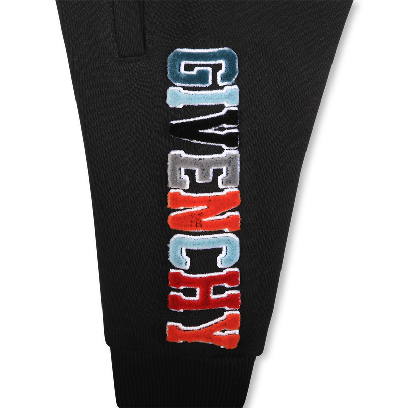 Embroidered fleece trousers GIVENCHY 
                    BOY