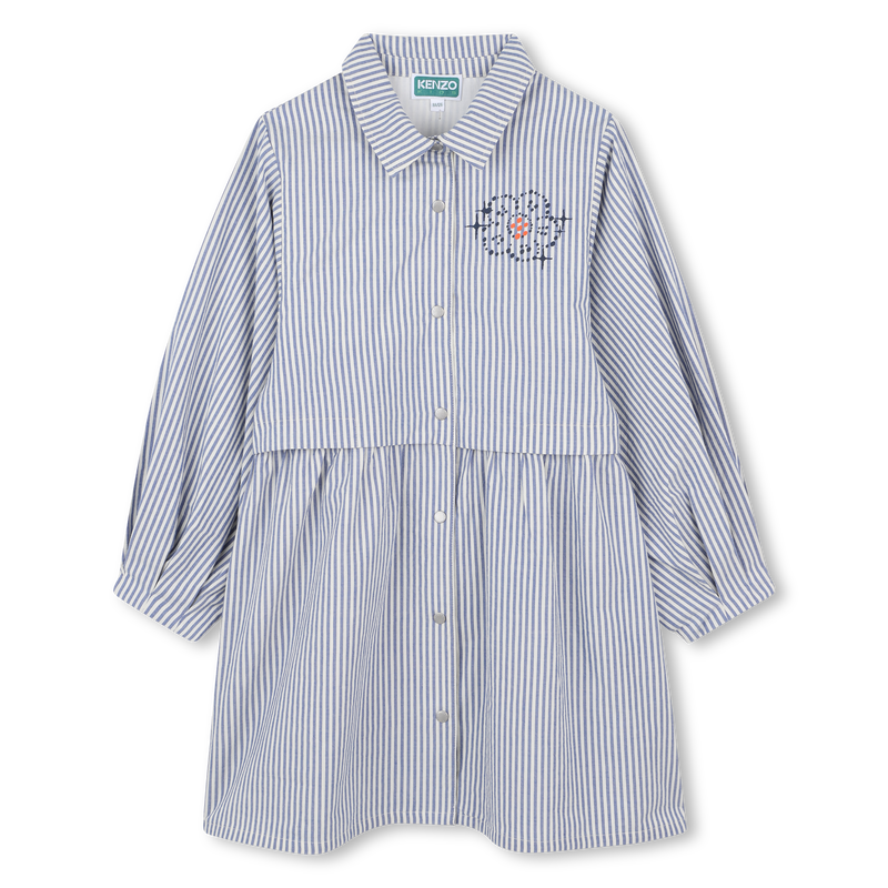 Fine stripe shirt dress KENZO KIDS 
                    GIRL