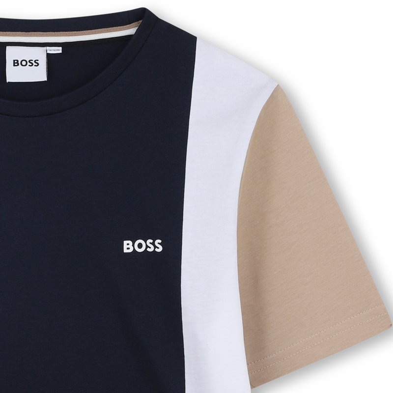 Multicolored cotton T-shirt BOSS 
                        BOY