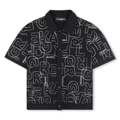 Short-sleeved jersey shirt KARL LAGERFELD KIDS BOY