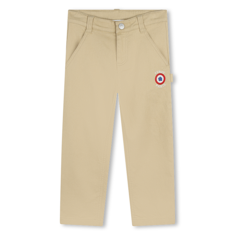 Cotton Twill Pants KENZO KIDS 
                        BOY
