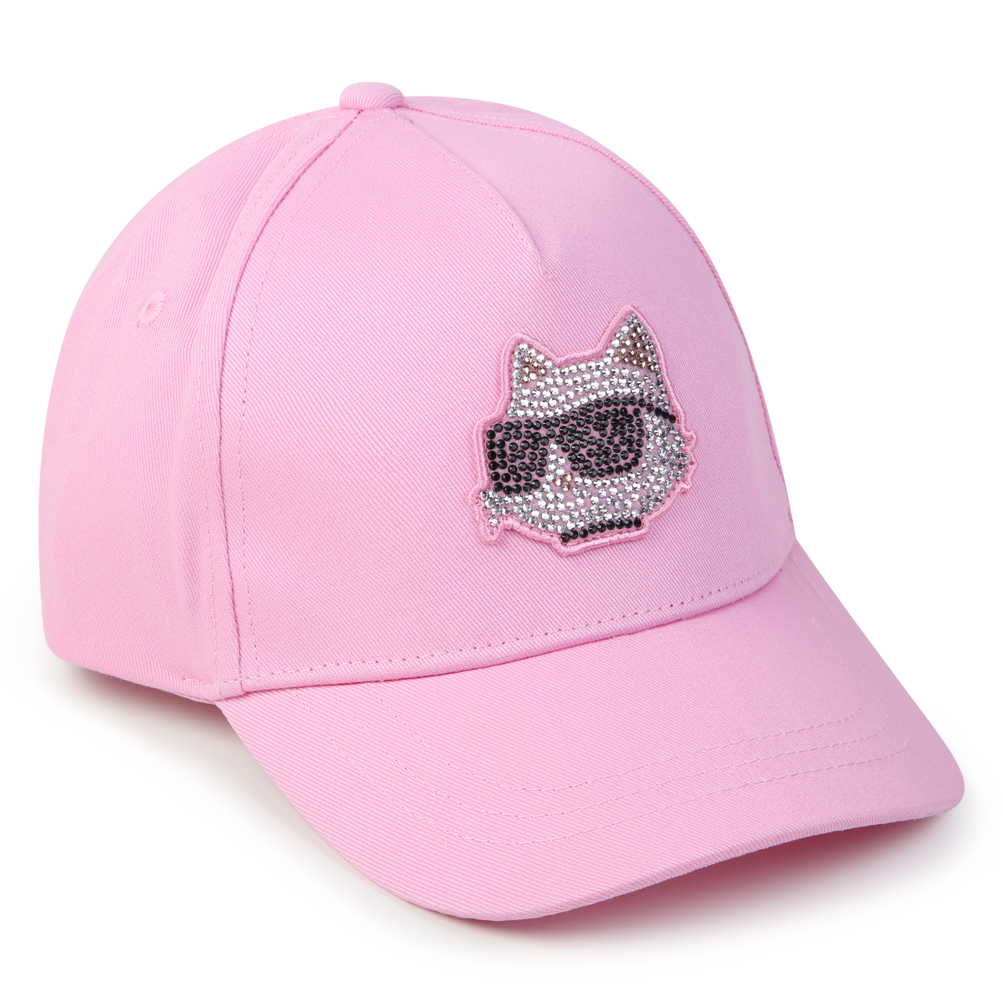 Karl Lagerfeld Kids logo-patch cotton cap - White