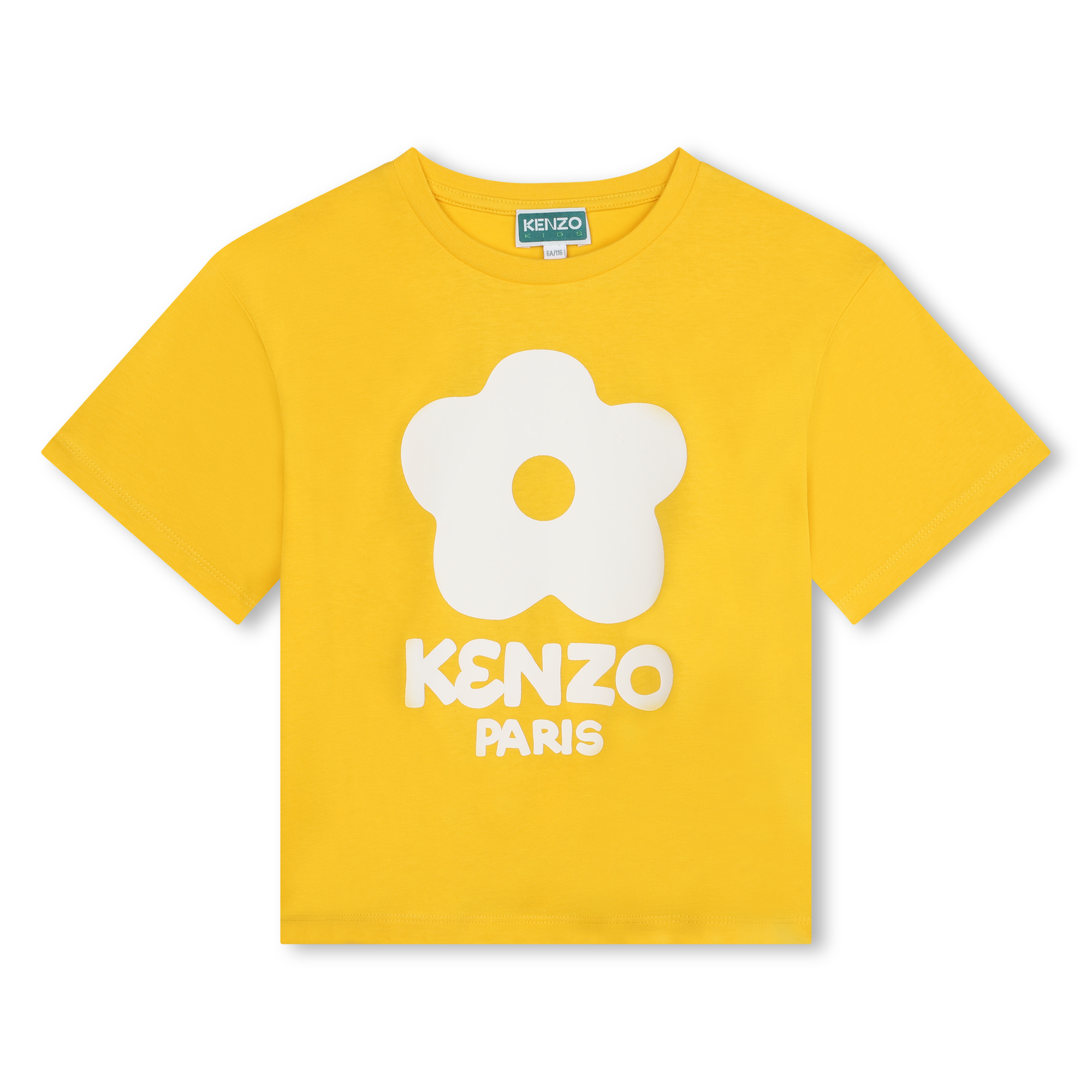 Kenzo Kids graphic-print checked short set - Yellow