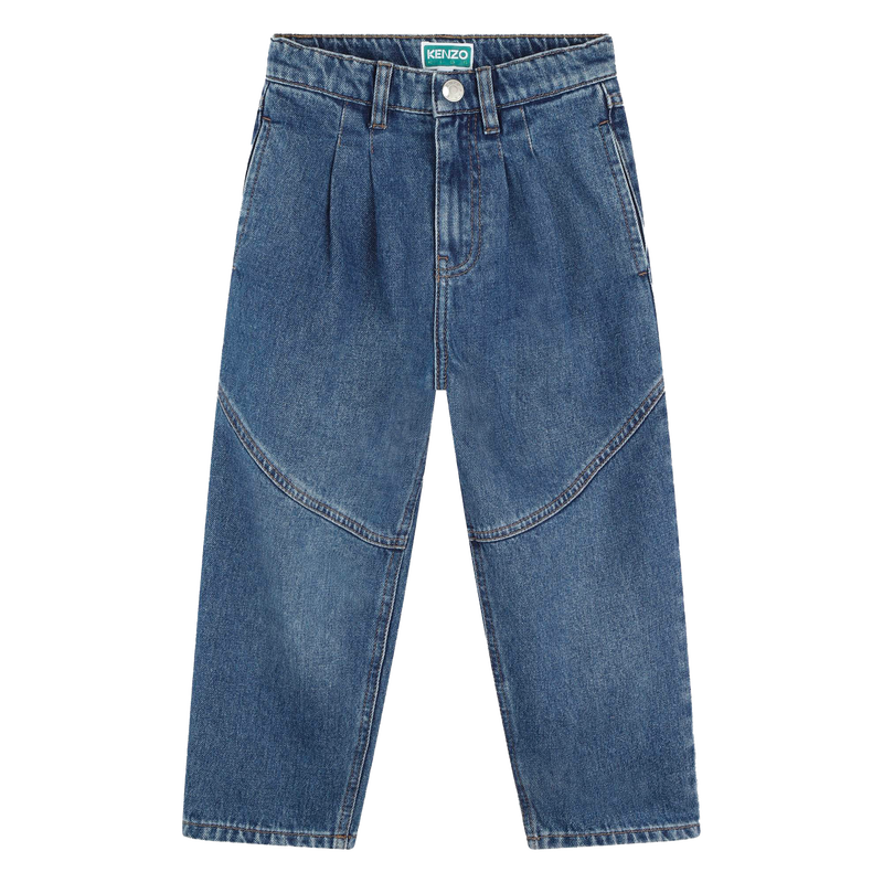 Pleated Paneled Jeans KENZO KIDS 
                        GIRL