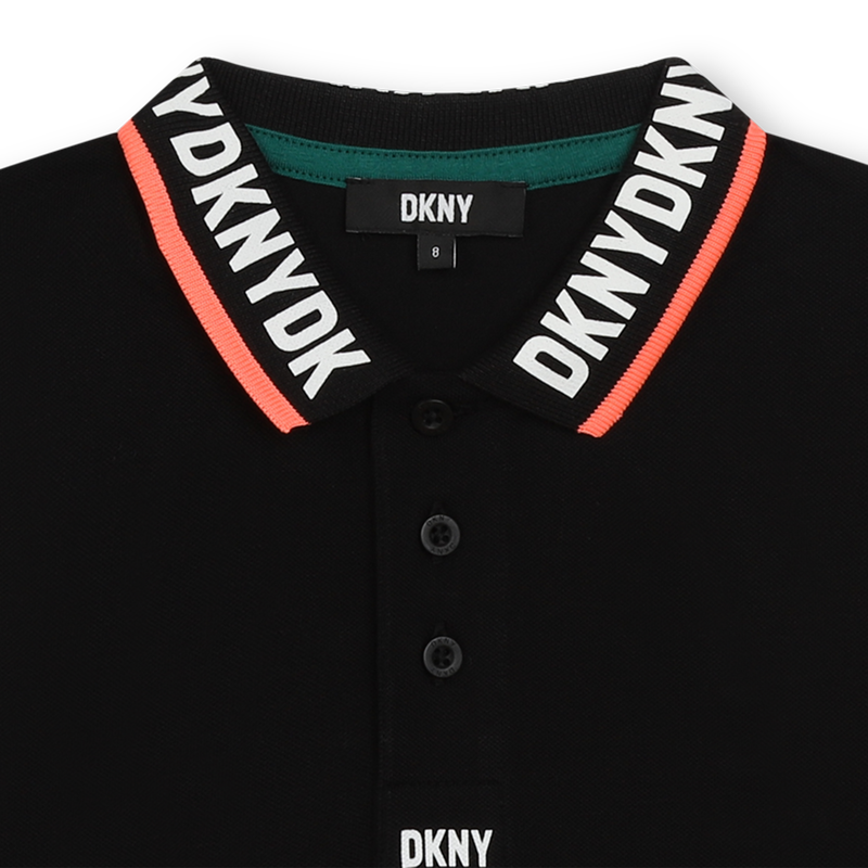 Button-up cotton polo shirt DKNY 
                    BOY