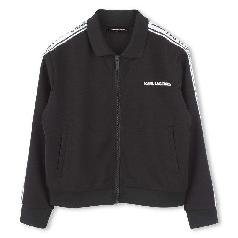 Zipped cardigan with pockets KARL LAGERFELD KIDS 
                        BOY