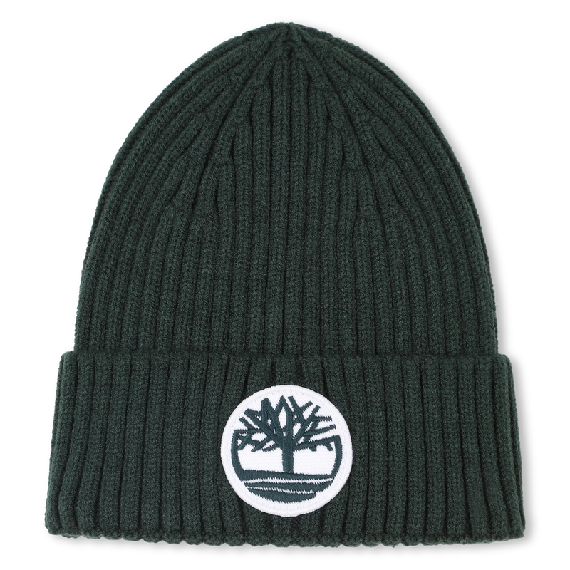 Knitted badge hat with logo TIMBERLAND 
                    BOY