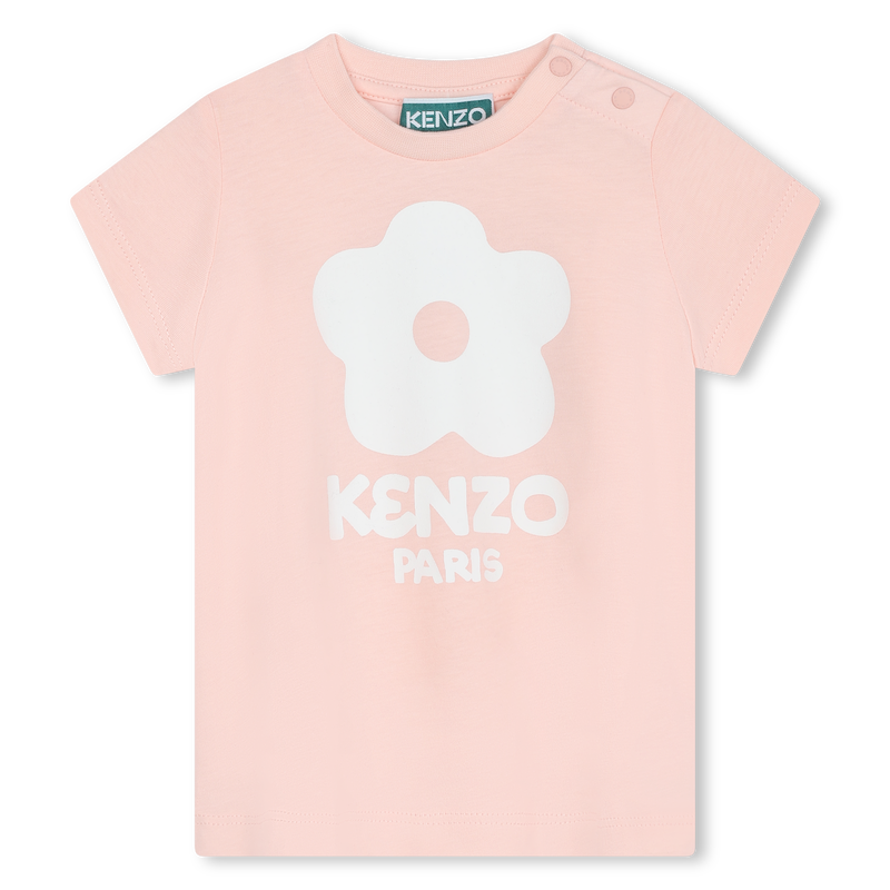 Short-sleeved cotton T-shirt KENZO KIDS 
                    GIRL