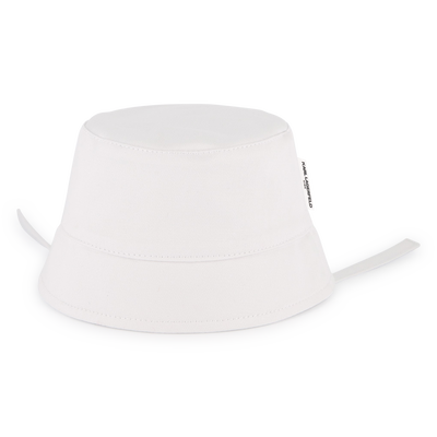 Cotton twill bucket hat KARL LAGERFELD KIDS GIRL
