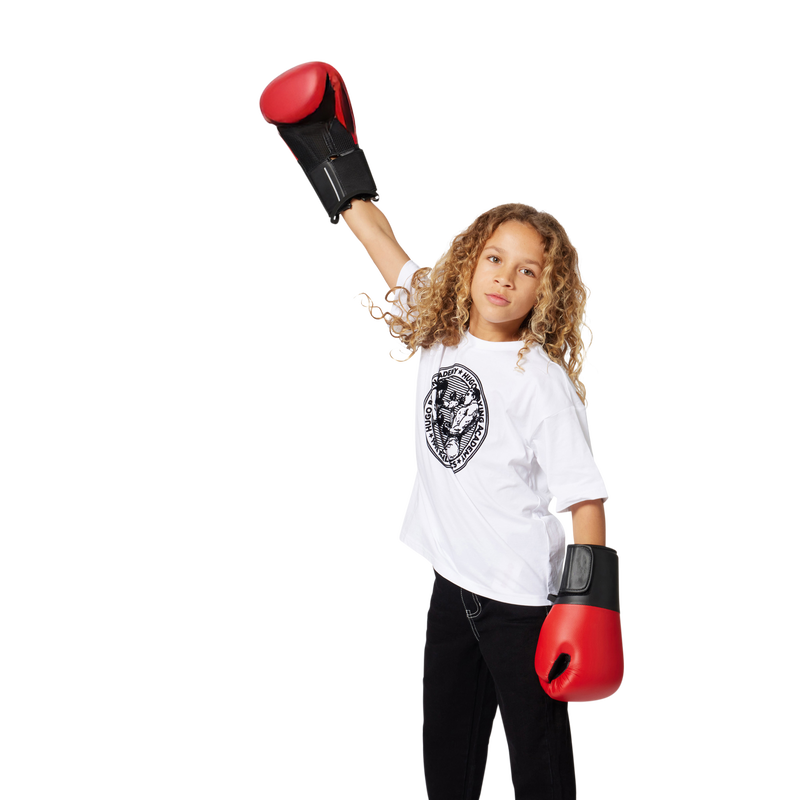 Reversible hooded down jacket HUGO 
                        BOY