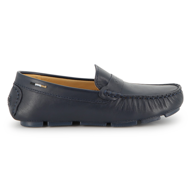 COWHIDE LEATHER LOAFERS BOSS 
                        BOY