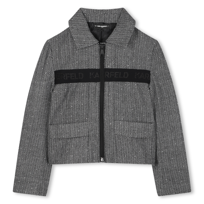 Jacket with rhinestones KARL LAGERFELD KIDS 
                    GIRL