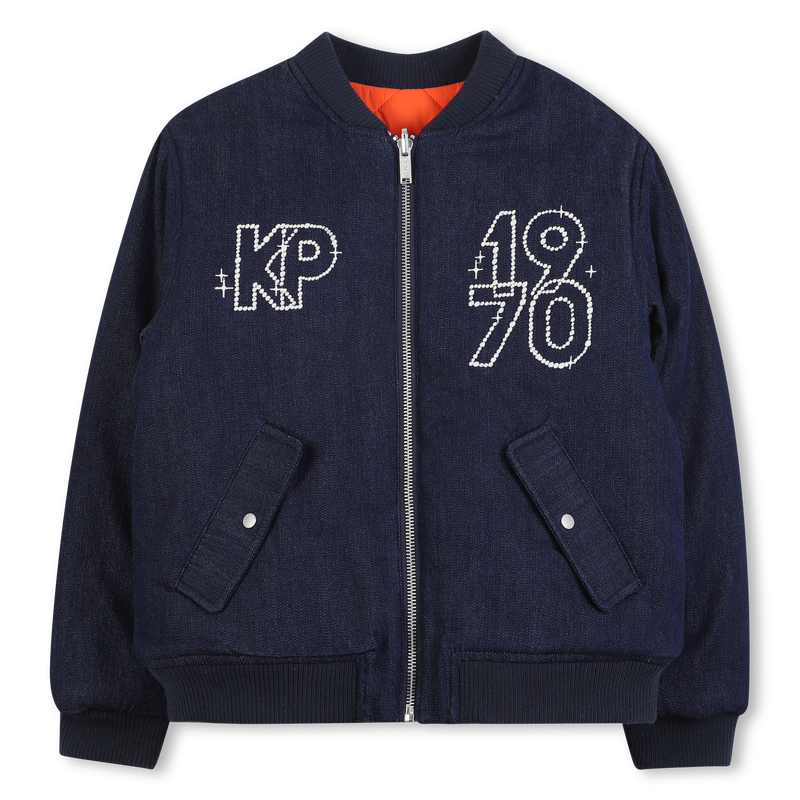 Reversible jacket with zip closure KENZO KIDS 
                        UNISEX