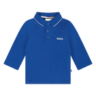 Cotton Piqu&eacute; Polo, BRIGHT COBALT, hi-res