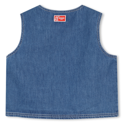 Denim Vest KENZO KIDS GIRL