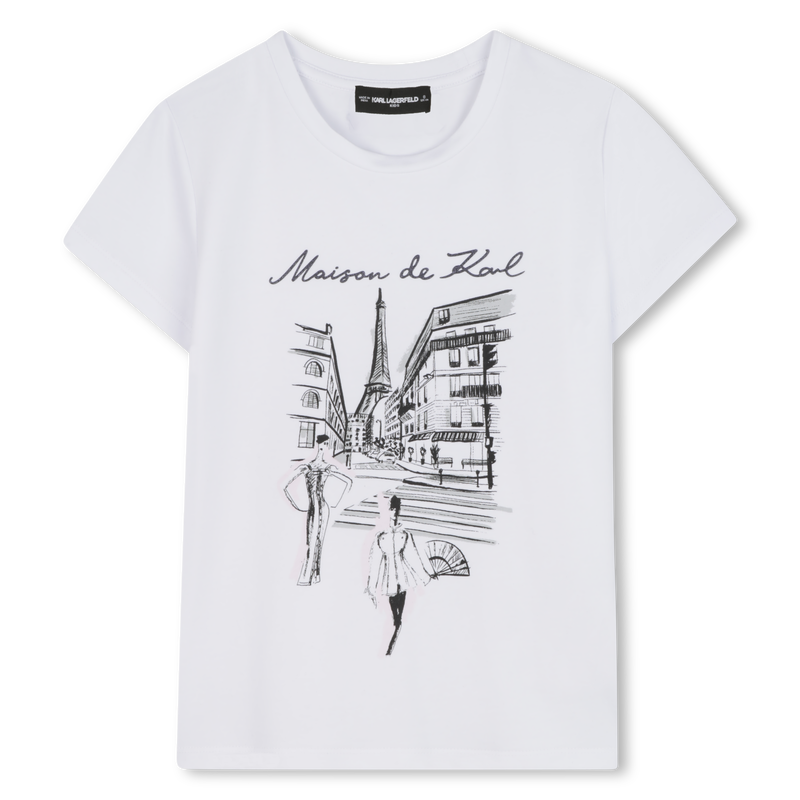 Short-sleeved T-shirt KARL LAGERFELD KIDS 
                    GIRL
