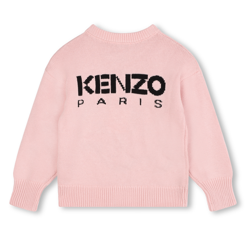 Knitted Flower & Logo Sweater KENZO KIDS 
                    GIRL