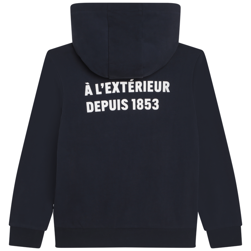 Zip-up hooded sweatshirt