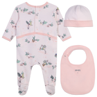 Cotton Pajamas, Hat & Bib KENZO KIDS 
                    GIRL