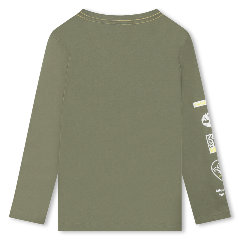 Long-Sleeved Cotton T-Shirt TIMBERLAND 
                    BOY