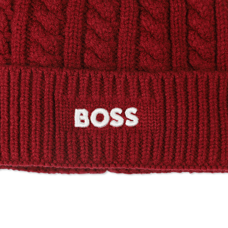 Cable knit beanie BOSS 
                    BOY