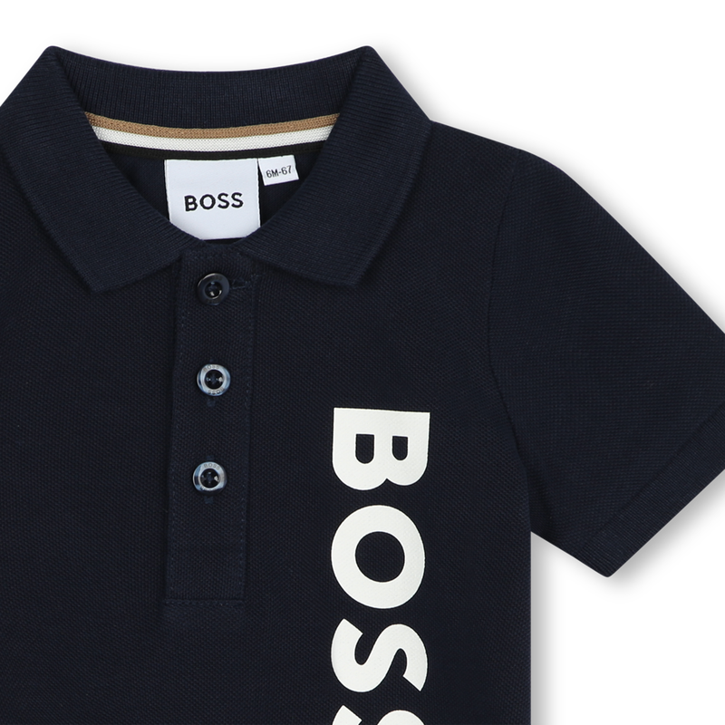 Cotton piqué polo shirt BOSS 
                    BOY