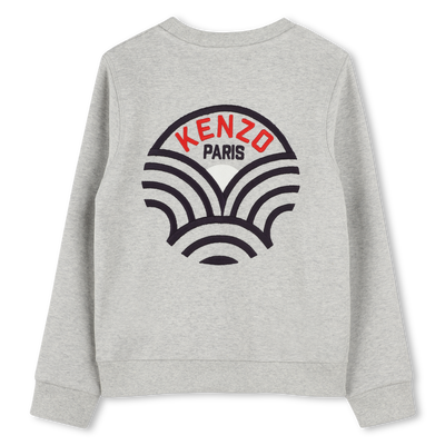 Embroidered cotton sweatshirt KENZO KIDS BOY