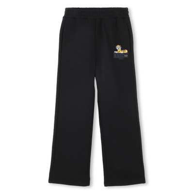 Straight cut fleece trousers KENZO KIDS BOY
