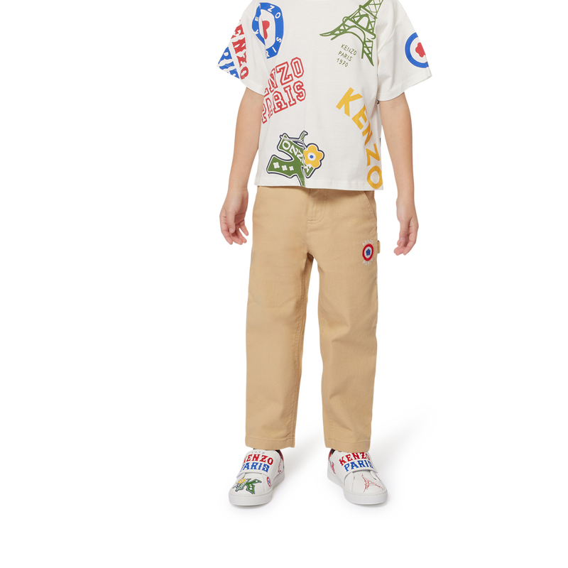 Cotton Twill Pants KENZO KIDS 
                        BOY