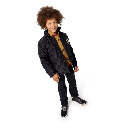 Reversible down jacket KARL LAGERFELD KIDS BOY