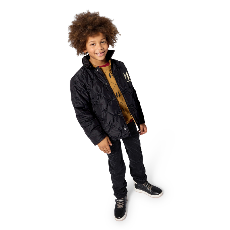 Reversible down jacket KARL LAGERFELD KIDS 
                        BOY