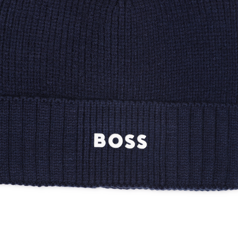 Knitted hat with logo BOSS 
                    BOY