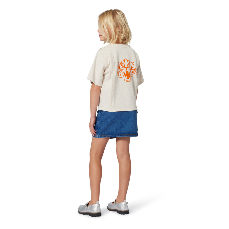 Asymmetrical denim skirt KENZO KIDS 
                        GIRL