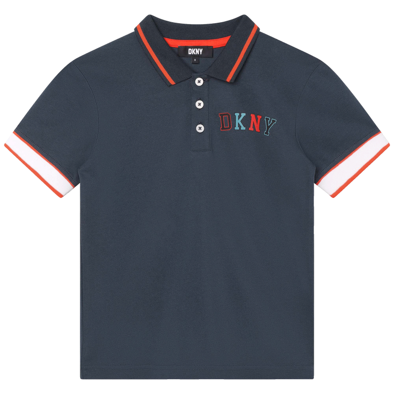 Cotton piqué polo DKNY 
                    BOY