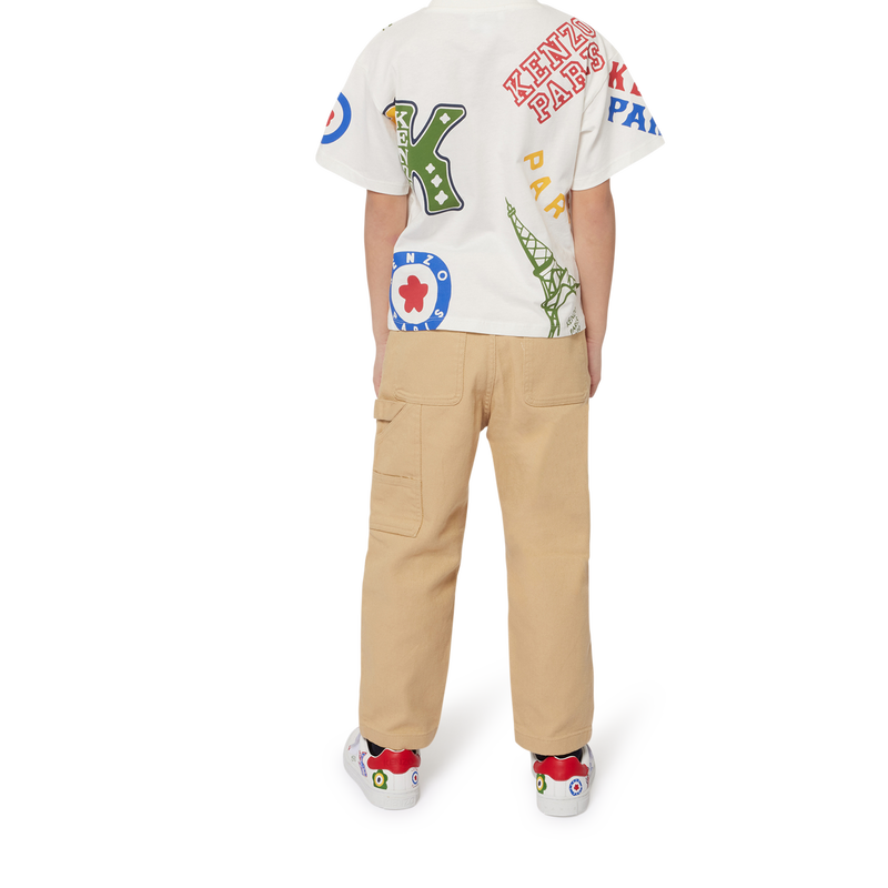 Cotton Twill Pants KENZO KIDS 
                        BOY