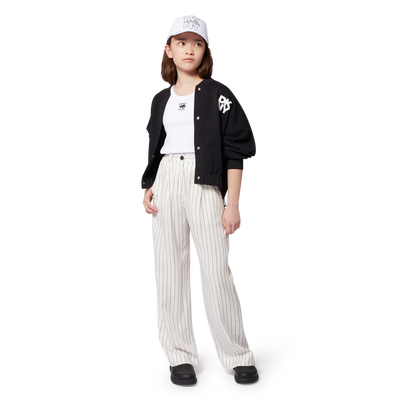 Cotton fleece cardigan DKNY GIRL