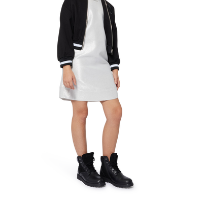 Lined Short-Sleeved Dress BOSS GIRL