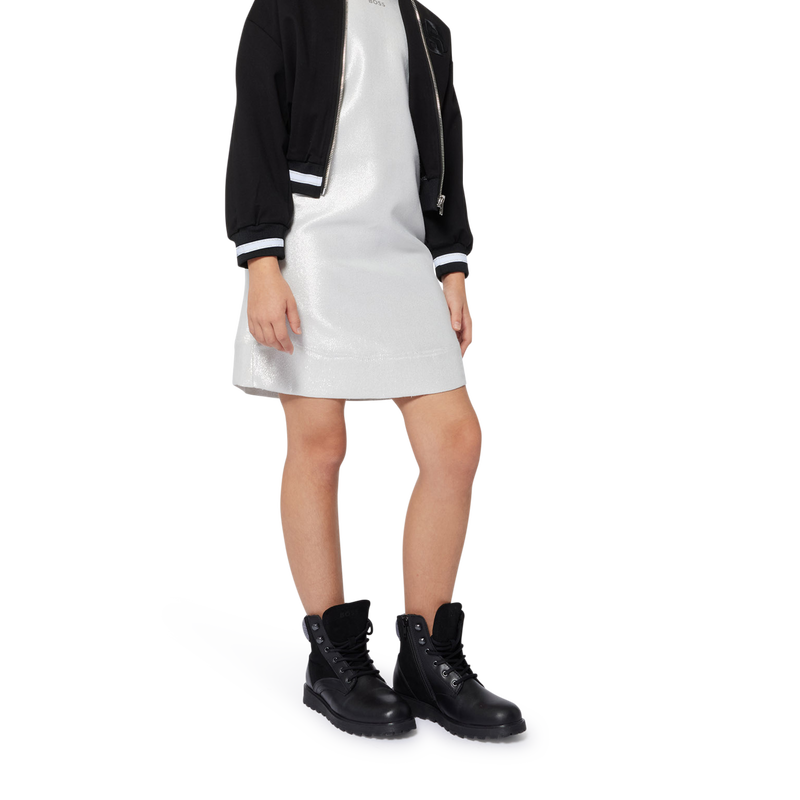 Lined Short-Sleeved Dress BOSS 
                        GIRL