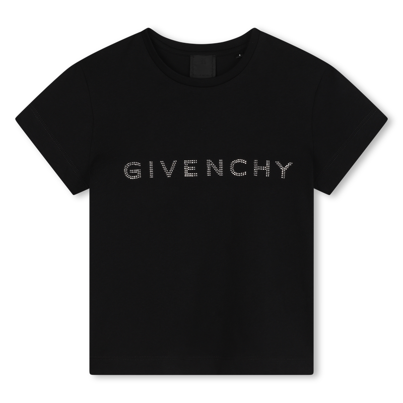 Diamanté Cotton T-Shirt GIVENCHY 
                    GIRL