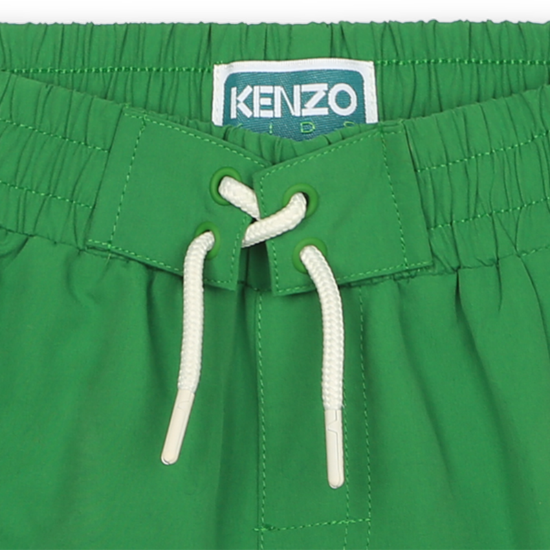 Kenzo KIDS BOYS Green Logo Swim Shorts