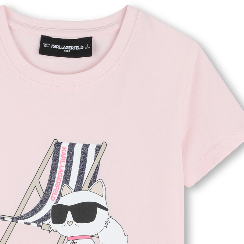 Short-Sleeved T-Shirt KARL LAGERFELD KIDS 
                        GIRL